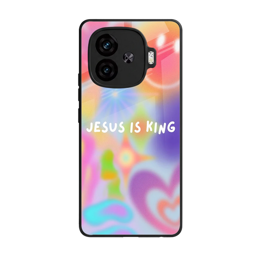 Jesus Is King back phone cover | glass case for iqoo neo 10r 5g