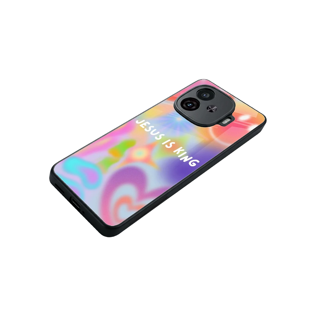 Jesus Is King stylish phone case for iqoo neo 10r 5g | glossy glass and slim fit