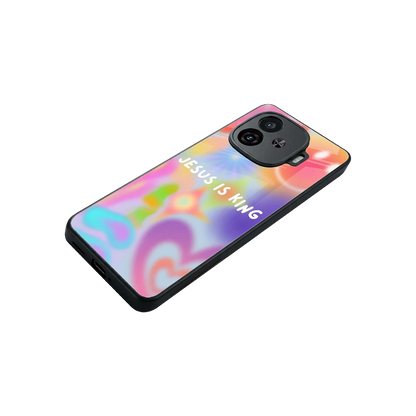 Jesus Is King stylish phone case for iqoo neo 10r 5g | glossy glass and slim fit