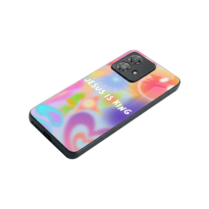 Jesus Is King stylish phone case for motorola edge 40 neo 5g | glossy glass and slim fit