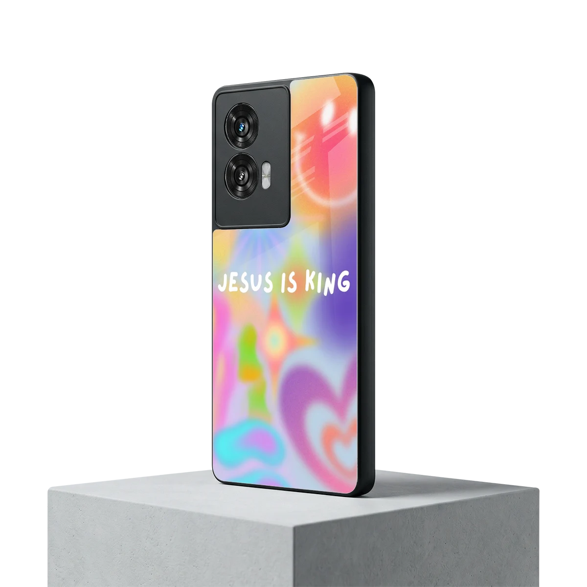 Jesus Is King motorola edge 50 fusion mobile cover | shockproof glass phone case