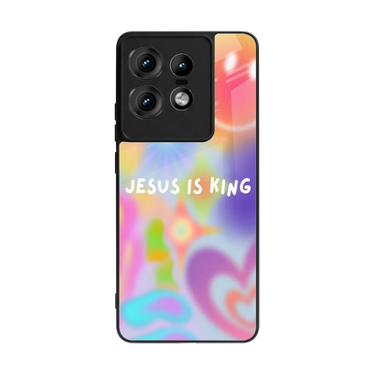Jesus Is King back phone cover | glass case for motorola edge 50 pro