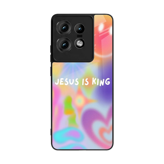 Jesus Is King back phone cover | glass case for motorola edge 50 pro