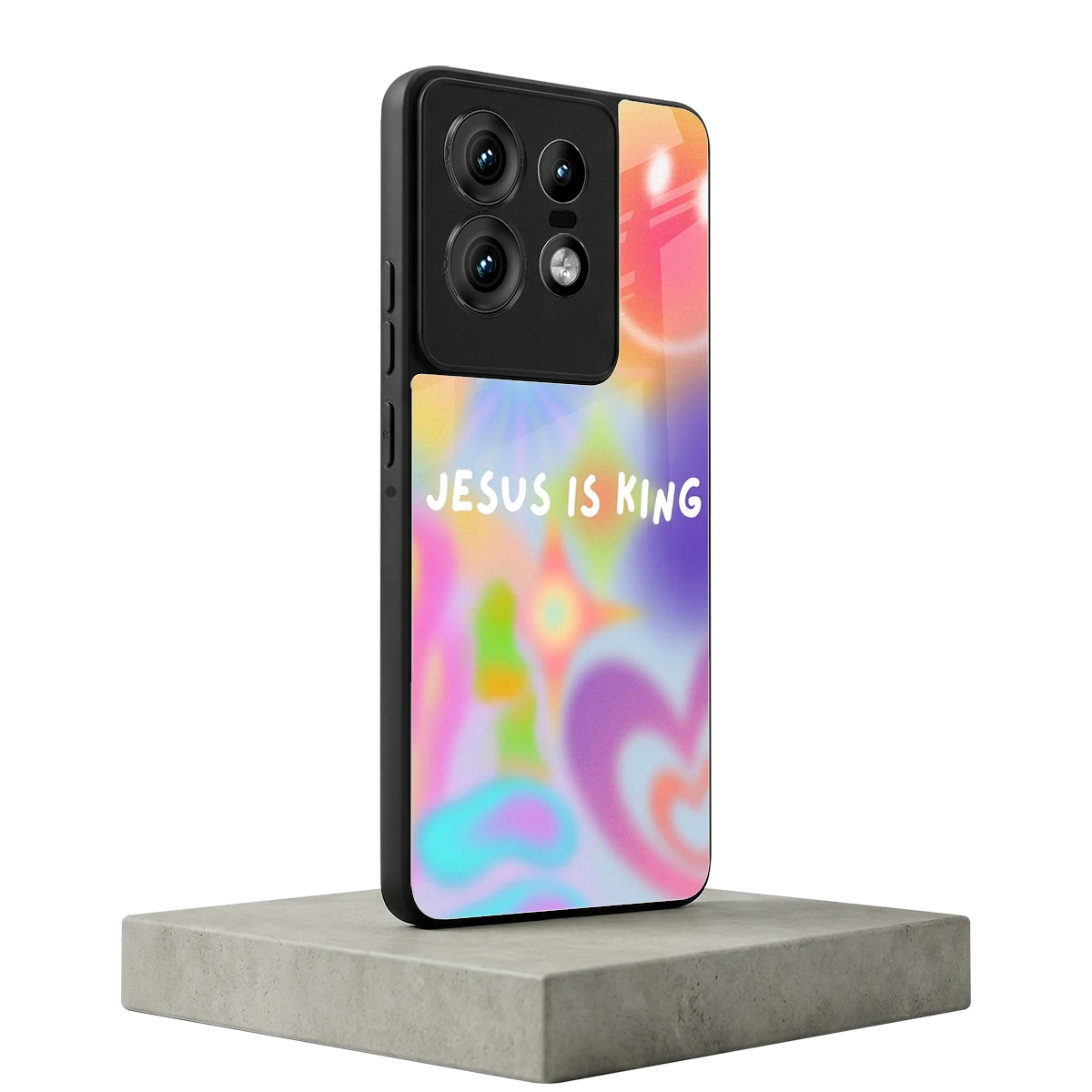 Jesus Is King motorola edge 50 pro mobile cover | shockproof glass phone case