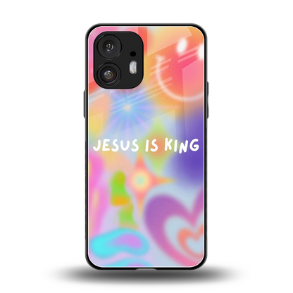 Jesus Is King back phone cover | glass case for nothing phone 2
