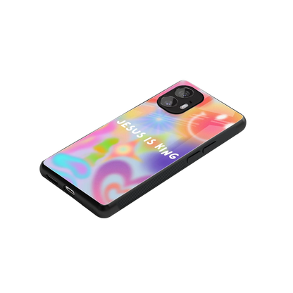 Jesus Is King stylish phone case for nothing phone 2 | glossy glass and slim fit
