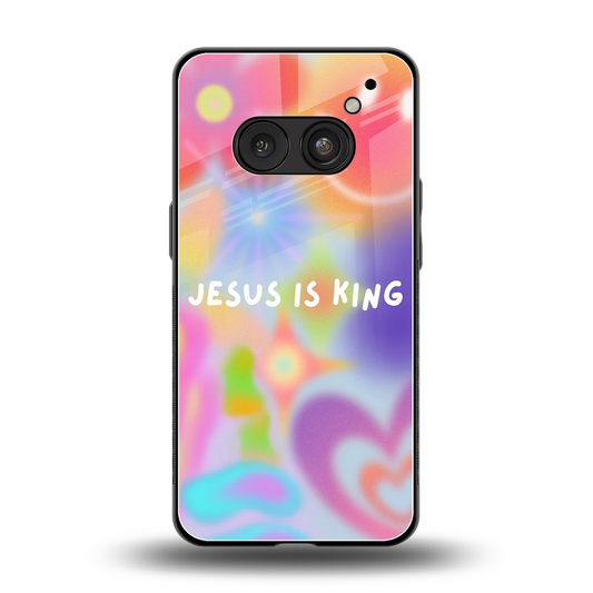 Jesus Is King back phone cover | glass case for nothing phone 2a plus