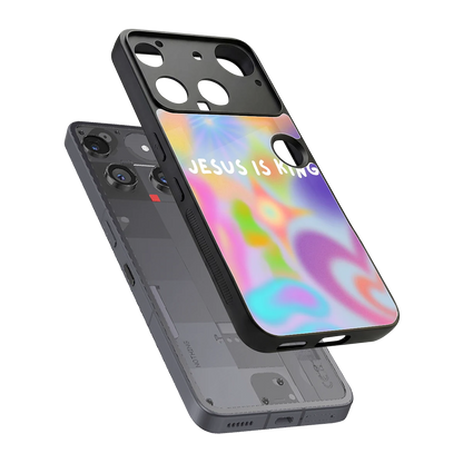 Jesus Is King sleek nothing phone 3 cover with tempered glass back and TPU edges