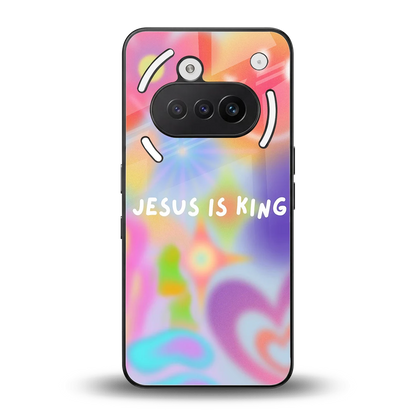 Jesus Is King back phone cover | glass case for nothing phone 3a