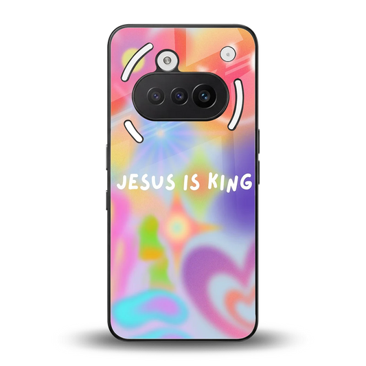 Jesus Is King back phone cover | glass case for nothing phone 3a