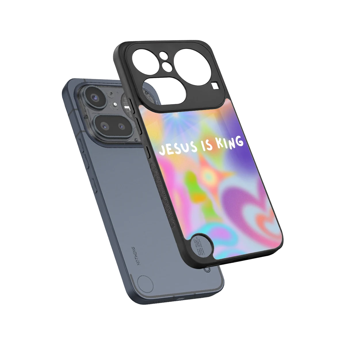 Jesus Is King sleek nothing phone 4a pro cover with tempered glass back and TPU edges
