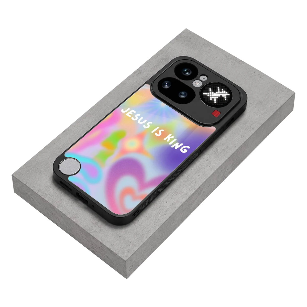 Jesus Is King stylish phone case for nothing phone 4a pro | glossy glass and slim fit