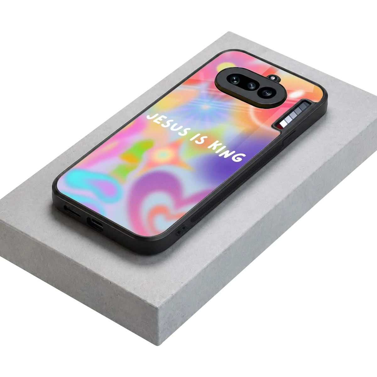 Jesus Is King stylish phone case for nothing phone 4a | glossy glass and slim fit