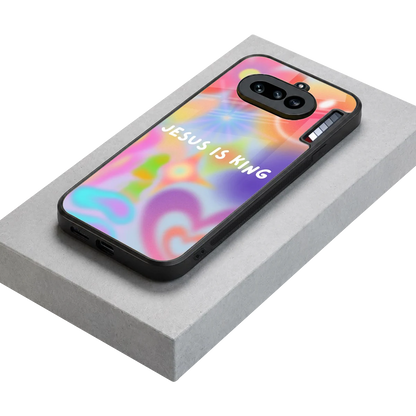 Jesus Is King stylish phone case for nothing phone 4a | glossy glass and slim fit