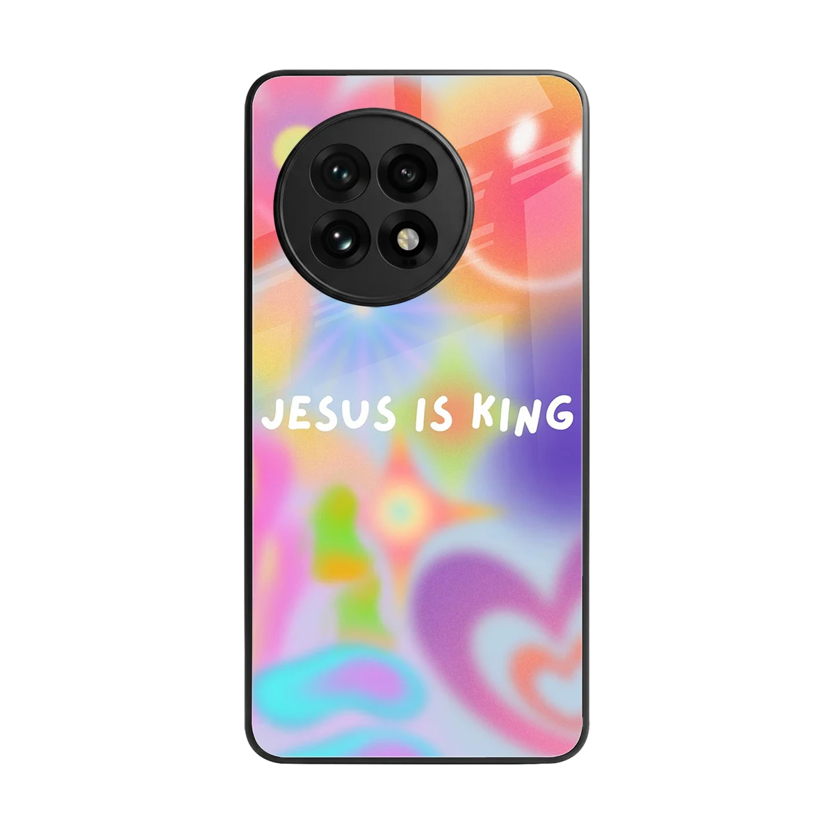 Jesus Is King back phone cover | glass case for oneplus 13r