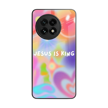 Jesus Is King back phone cover | glass case for oneplus 13r