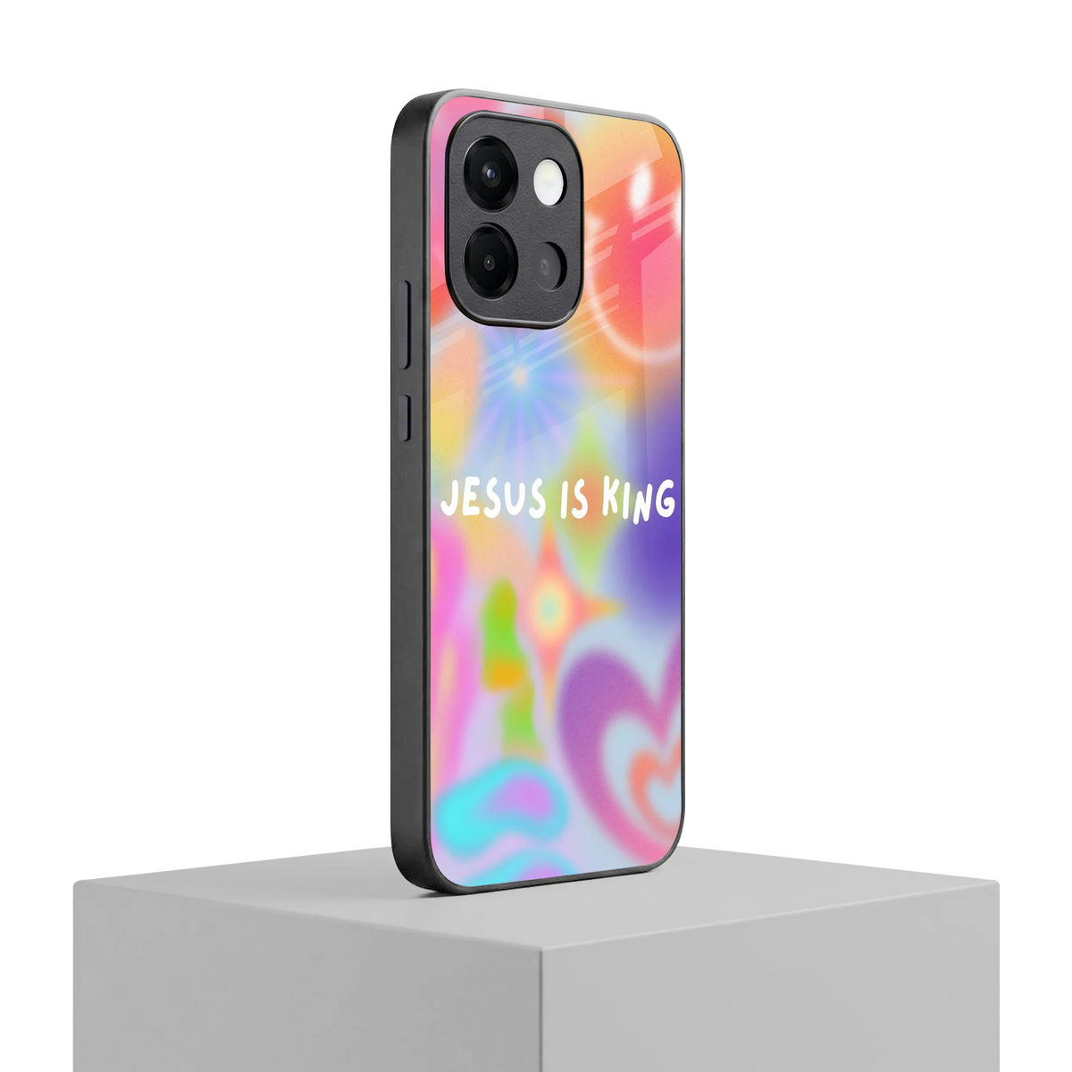 Jesus Is King oneplus 13s mobile cover | shockproof glass phone case