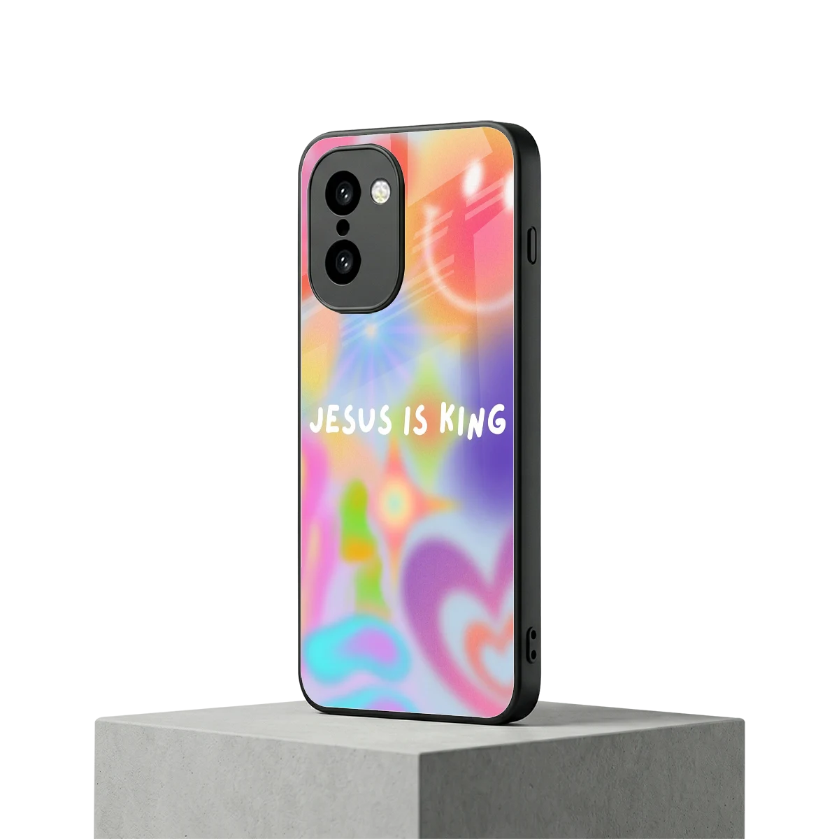 Jesus Is King oneplus 15r mobile cover | shockproof glass phone case