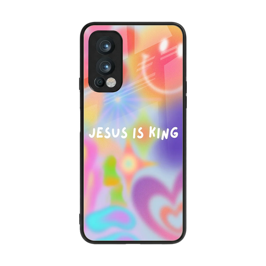 Jesus Is King back phone cover | glass case for oneplus nord 2