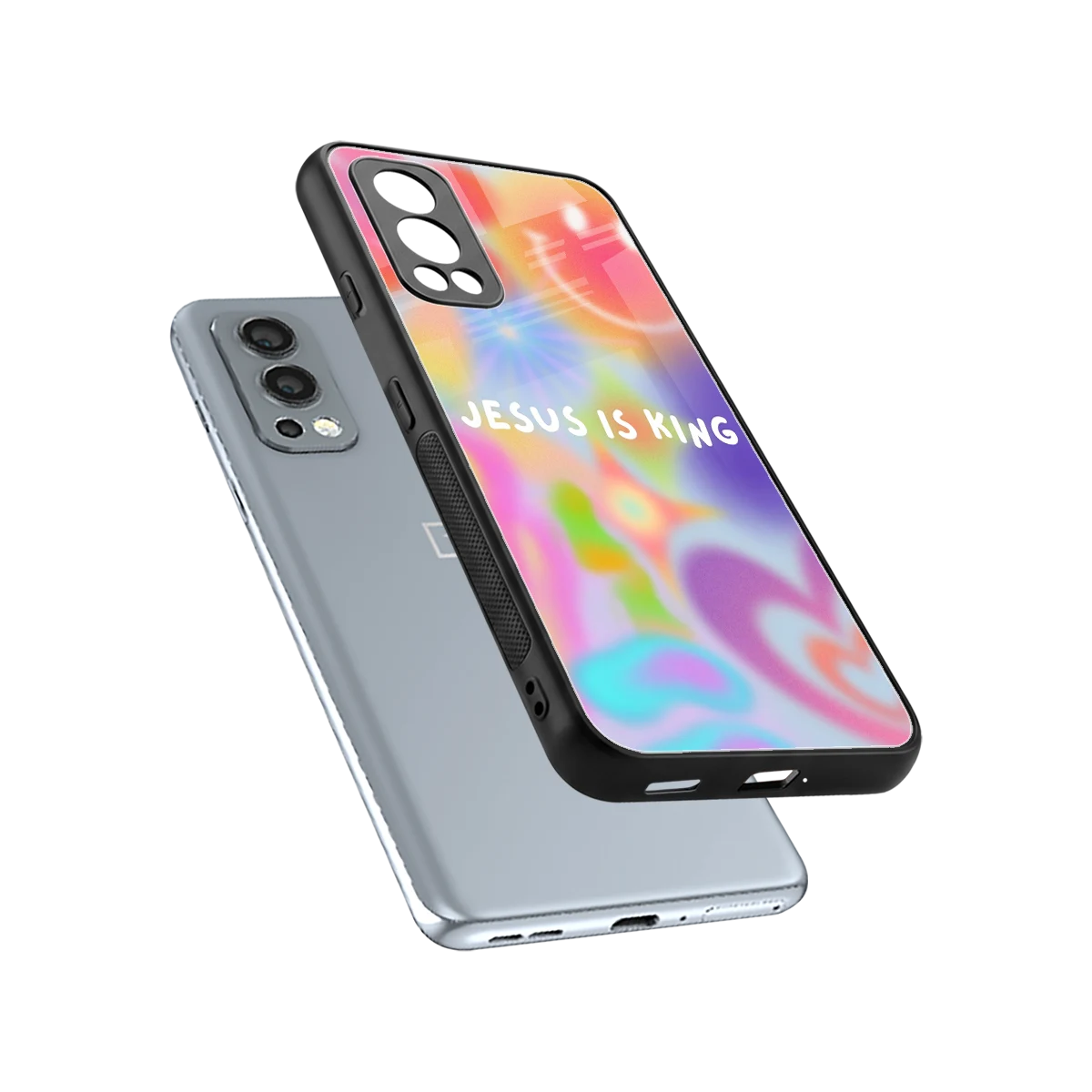 Jesus Is King sleek oneplus nord 2 cover with tempered glass back and TPU edges