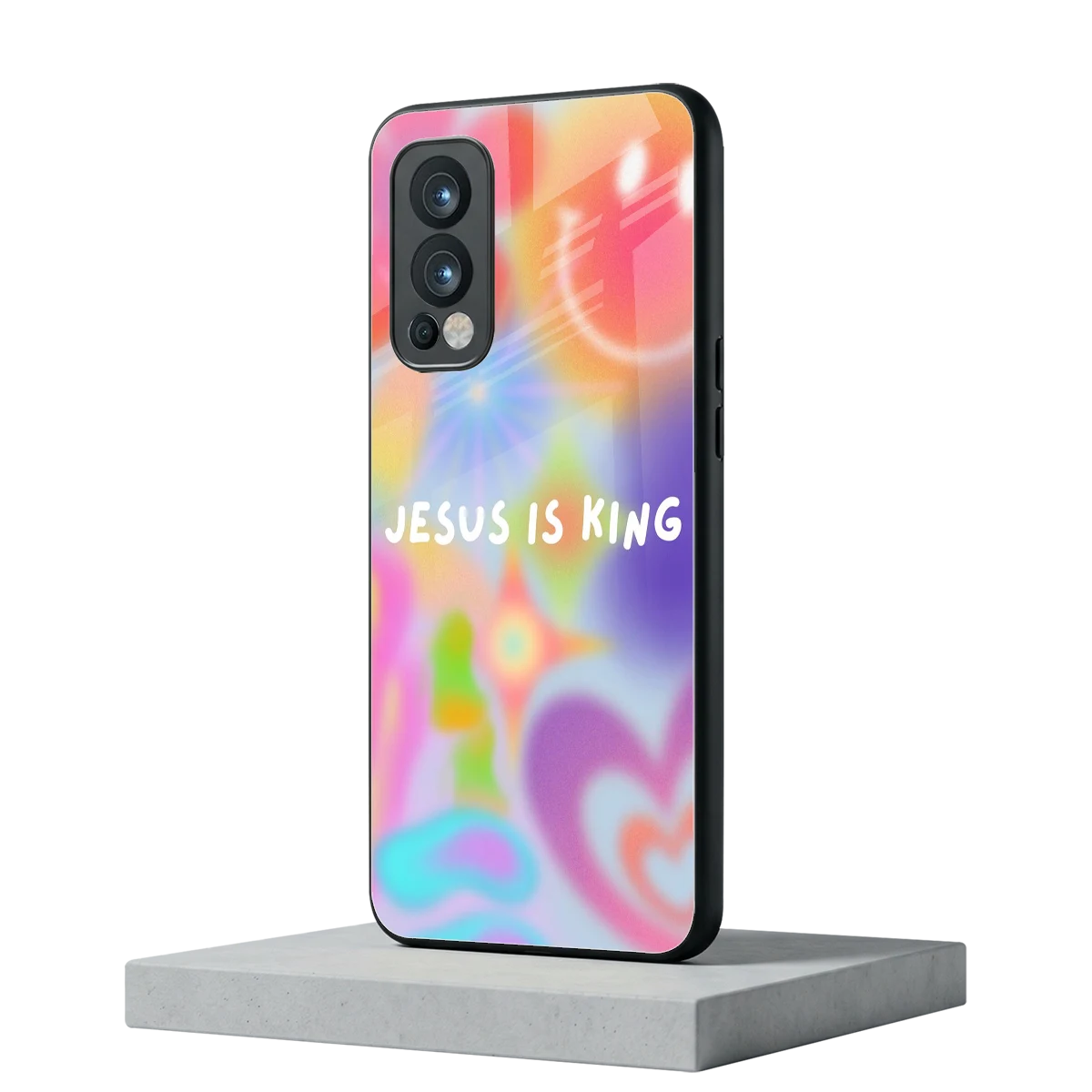 Jesus Is King oneplus nord 2 mobile cover | shockproof glass phone case