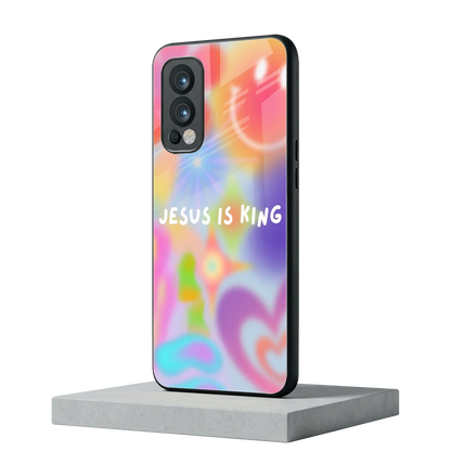 Jesus Is King oneplus nord 2 mobile cover | shockproof glass phone case