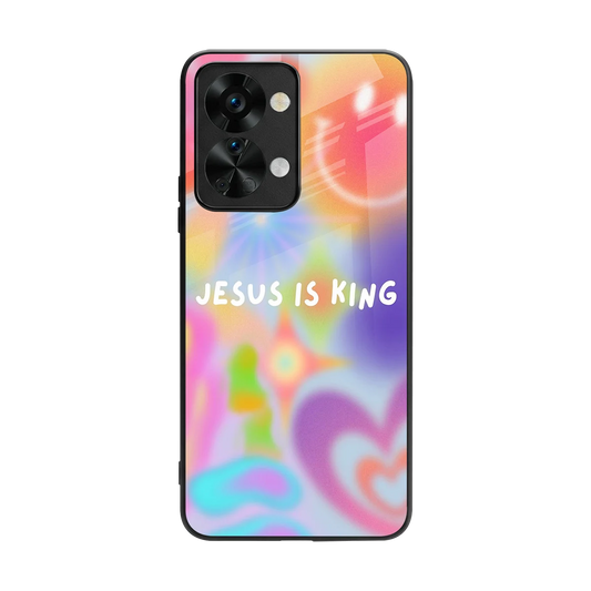 Jesus Is King back phone cover | glass case for oneplus nord 2t