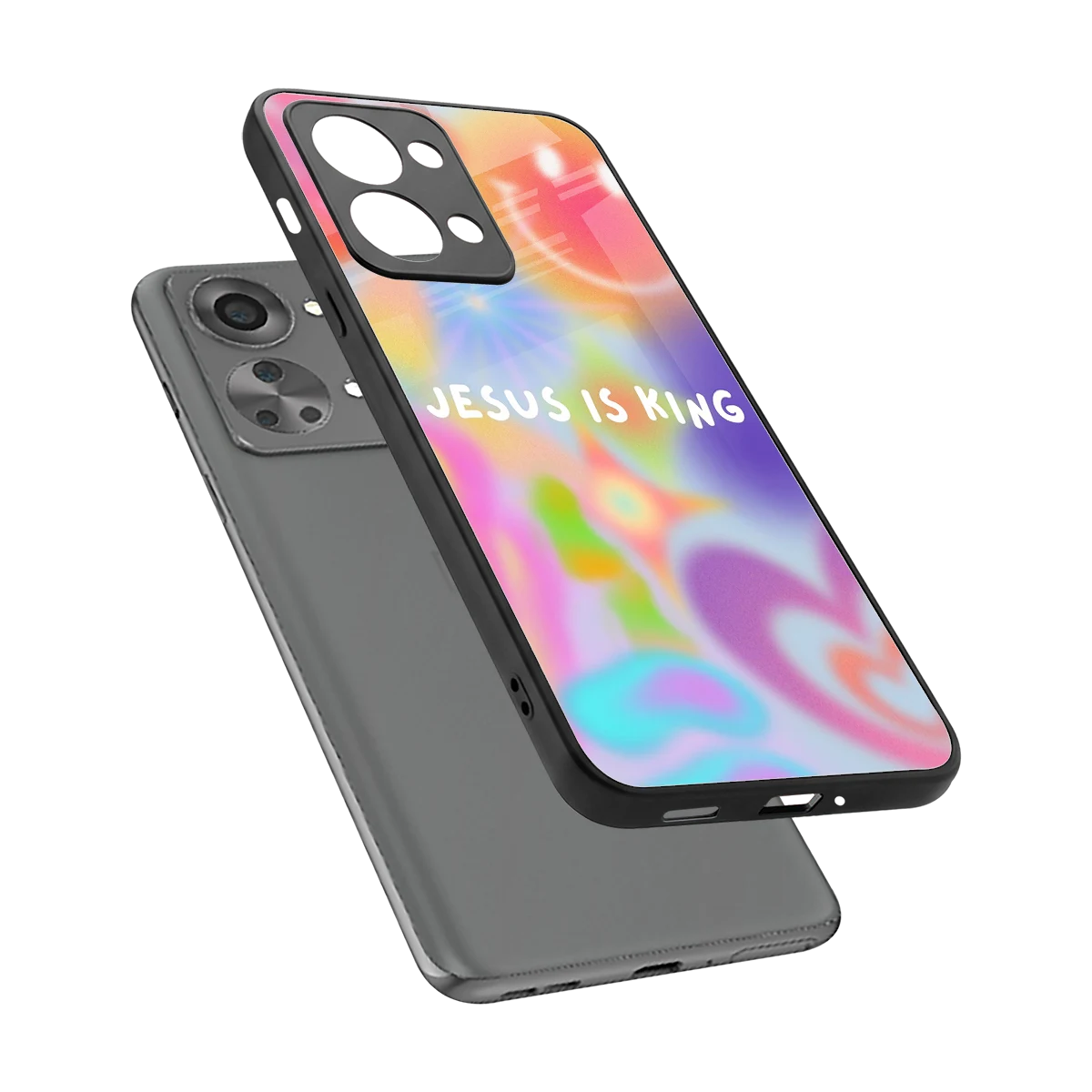 Jesus Is King sleek oneplus nord 2t cover with tempered glass back and TPU edges
