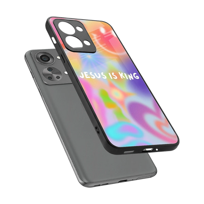 Jesus Is King sleek oneplus nord 2t cover with tempered glass back and TPU edges