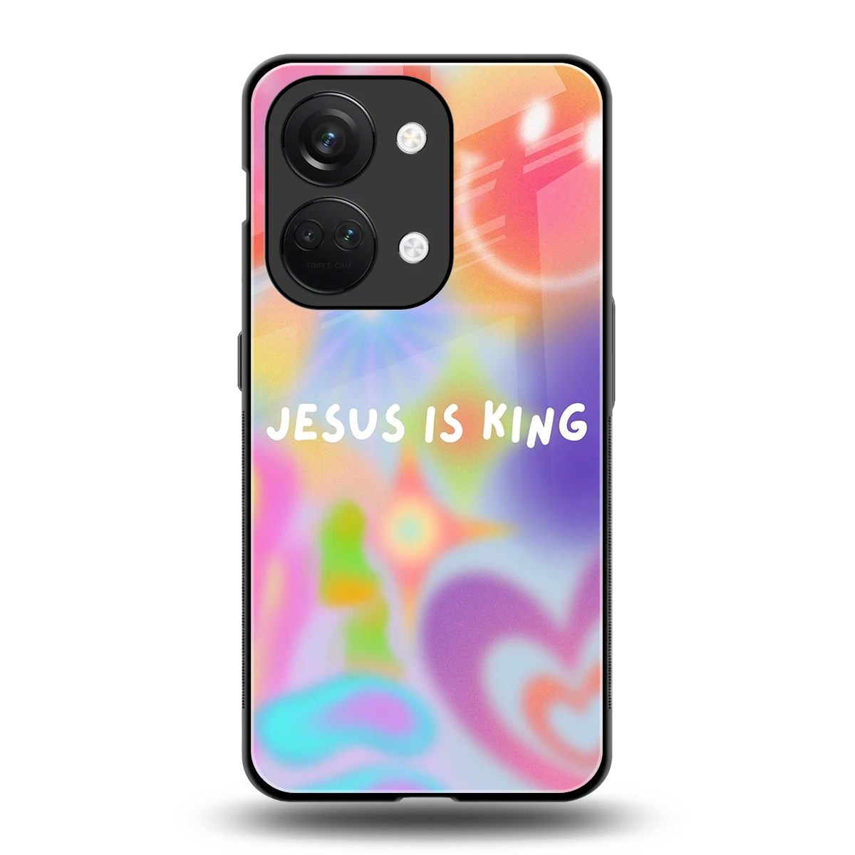 Jesus Is King back phone cover | glass case for oneplus nord 3