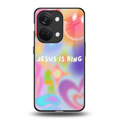 Jesus Is King back phone cover | glass case for oneplus nord 3