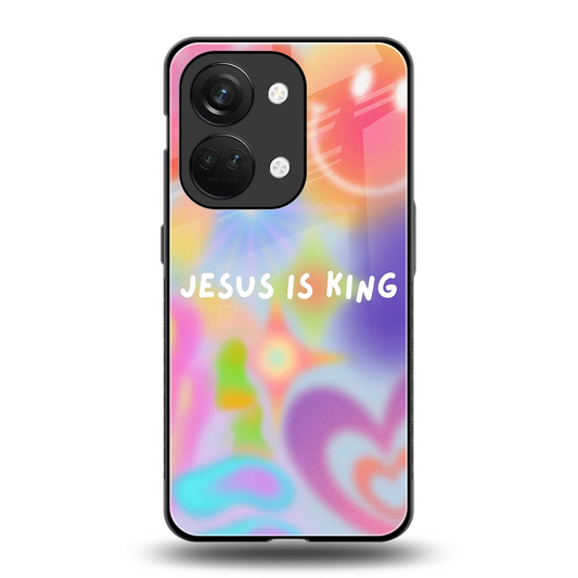 Jesus Is King back phone cover | glass case for oneplus nord 3