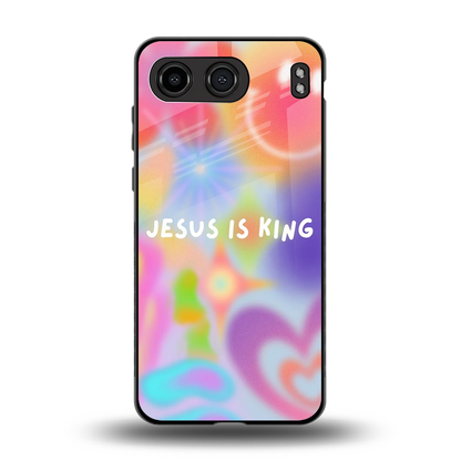 Jesus Is King back phone cover | glass case for oneplus nord 4