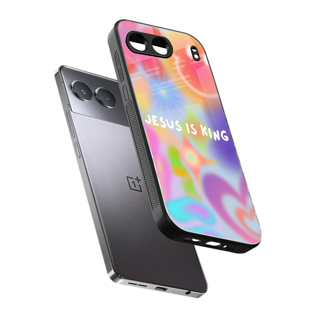 Jesus Is King sleek oneplus nord 4 cover with tempered glass back and TPU edges