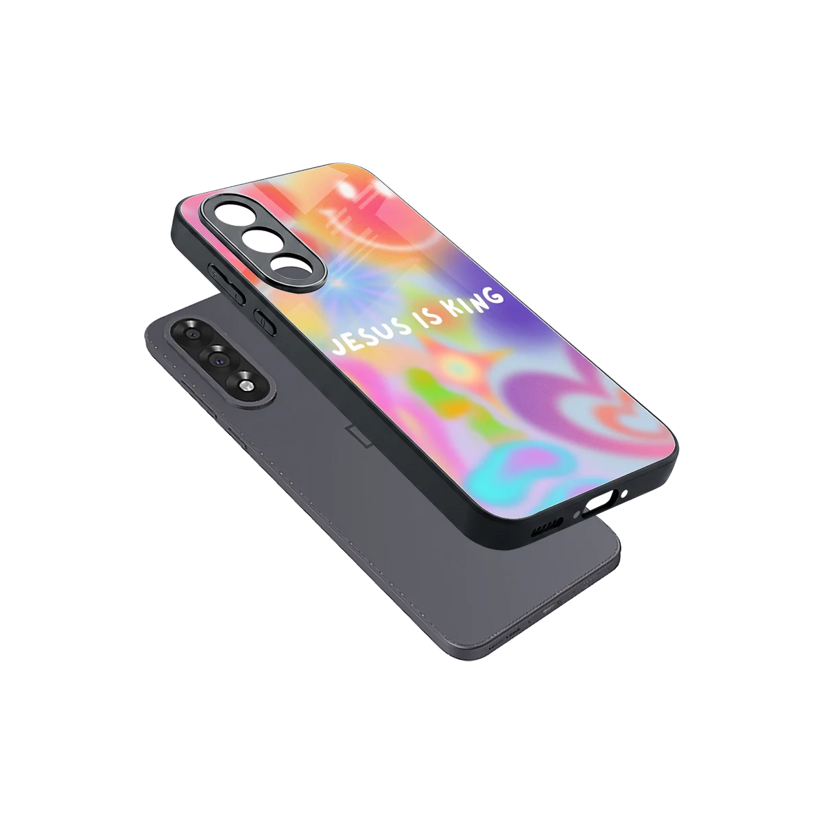 Jesus Is King sleek oneplus nord 5 cover with tempered glass back and TPU edges
