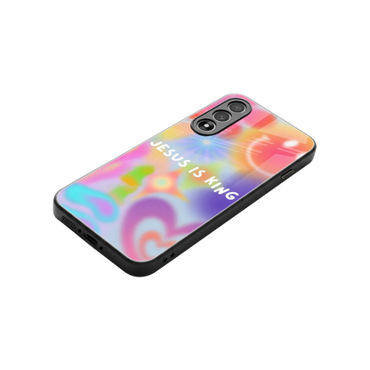 Jesus Is King stylish phone case for oneplus nord 5 | glossy glass and slim fit