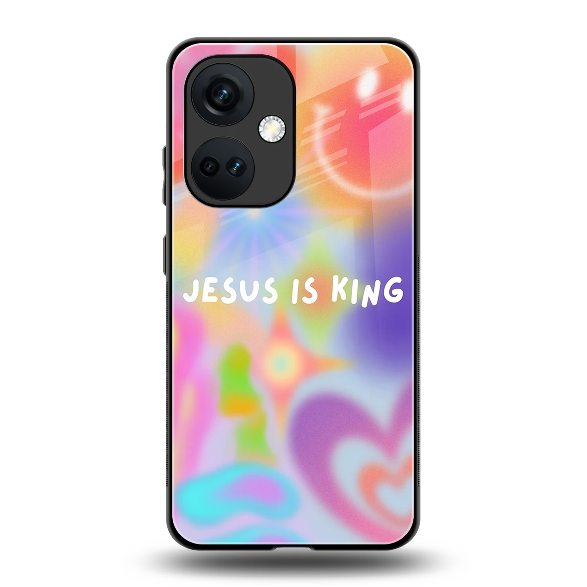Jesus Is King back phone cover | glass case for oneplus nord ce 3