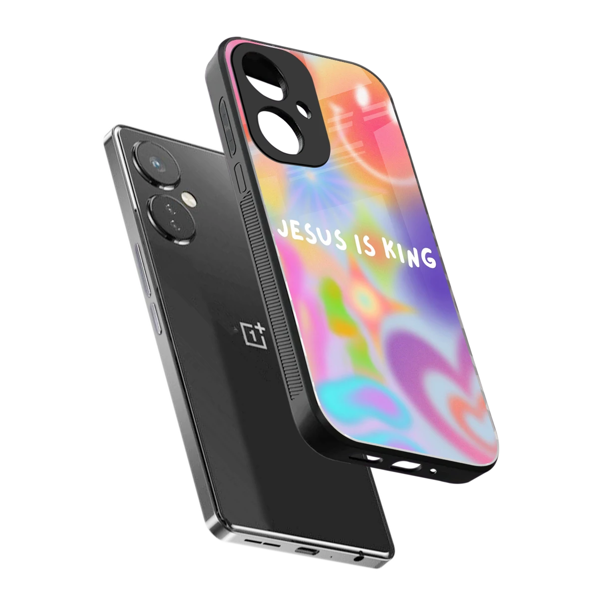 Jesus Is King sleek oneplus nord ce 3 cover with tempered glass back and TPU edges