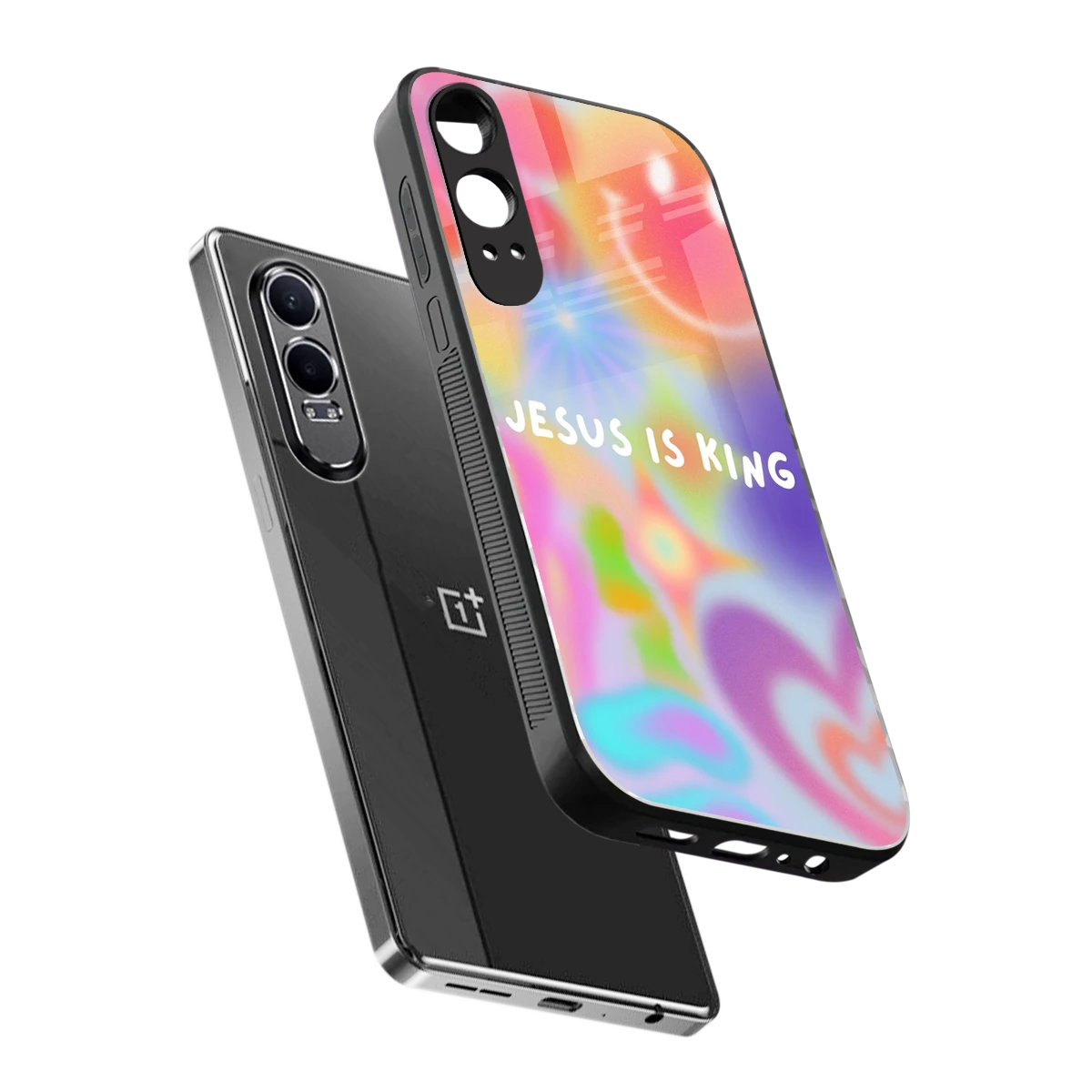 Jesus Is King sleek oneplus nord ce 4 lite cover with tempered glass back and TPU edges