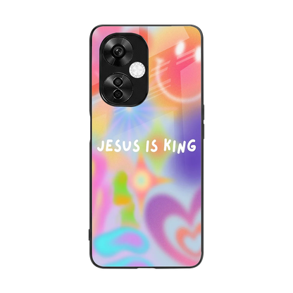 Jesus Is King back phone cover | glass case for oneplus nord ce 3 lite
