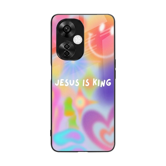 Jesus Is King back phone cover | glass case for oneplus nord ce 3 lite
