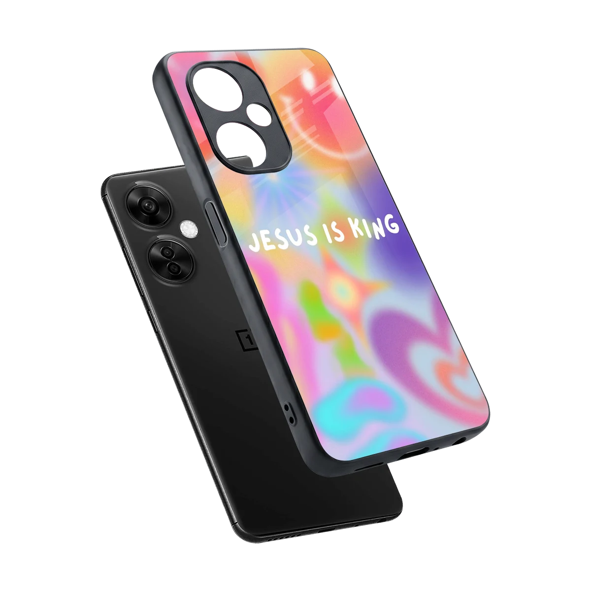 Jesus Is King sleek oneplus nord ce 3 lite cover with tempered glass back and TPU edges
