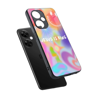 Jesus Is King sleek oneplus nord ce 3 lite cover with tempered glass back and TPU edges