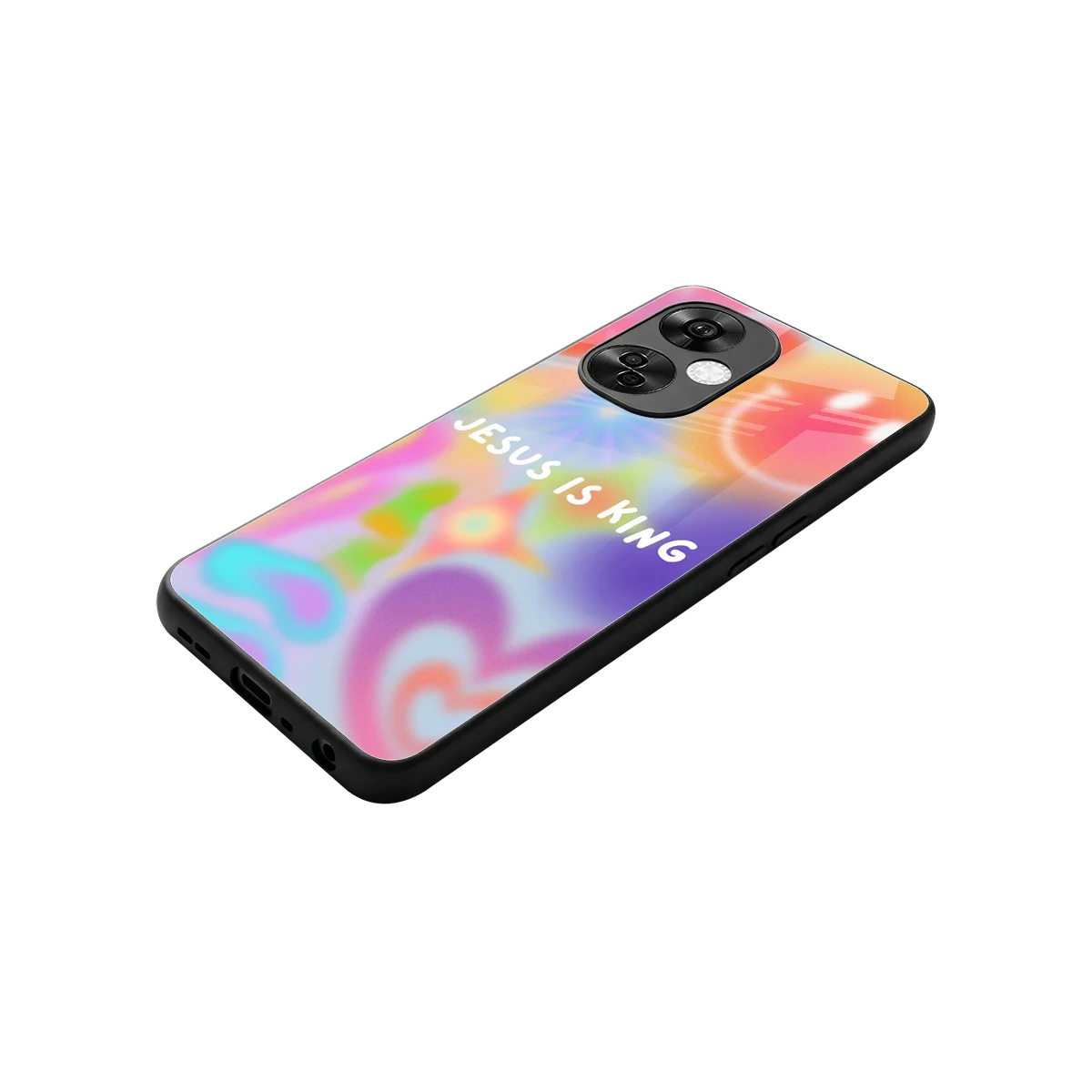 Jesus Is King stylish phone case for oneplus nord ce 3 lite | glossy glass and slim fit