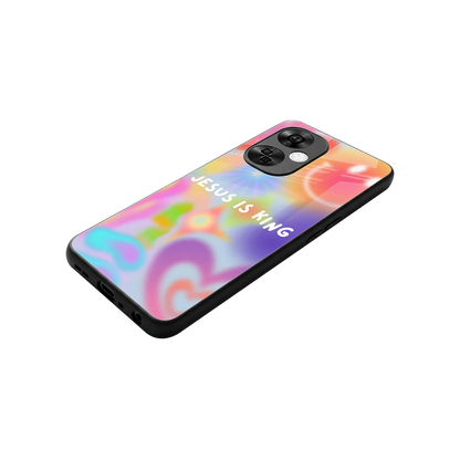 Jesus Is King stylish phone case for oneplus nord ce 3 lite | glossy glass and slim fit