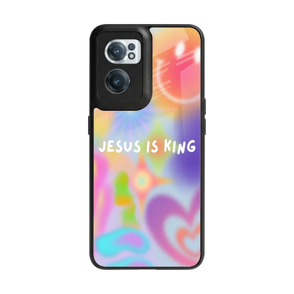 Jesus Is King back phone cover | glass case for oneplus nord ce 2