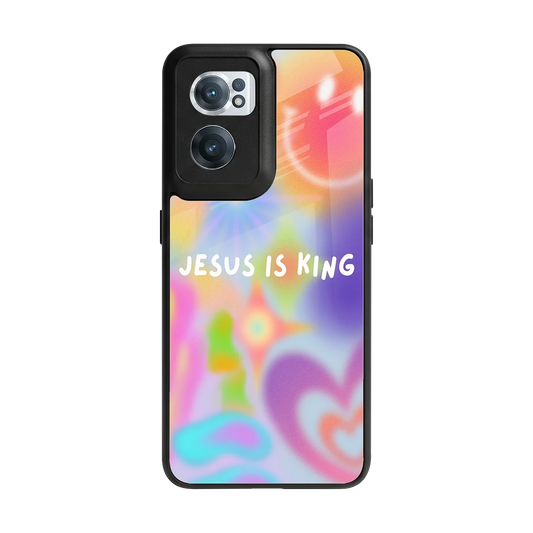 Jesus Is King back phone cover | glass case for oneplus nord ce 2