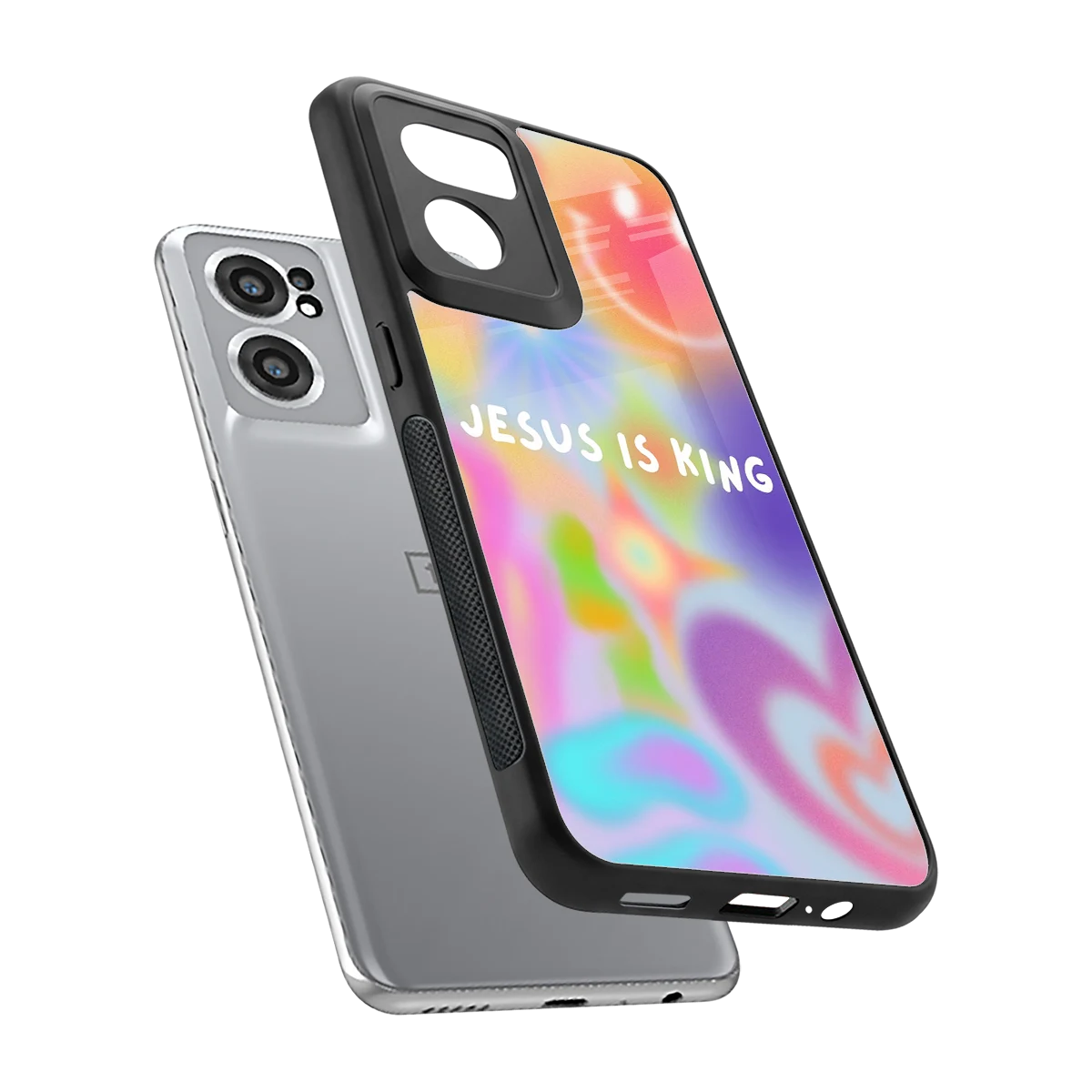 Jesus Is King sleek oneplus nord ce 2 cover with tempered glass back and TPU edges