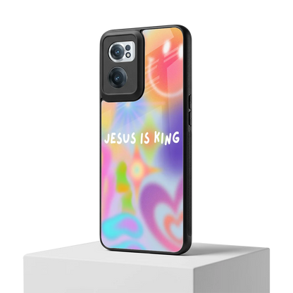 Jesus Is King oneplus nord ce 2 mobile cover | shockproof glass phone case