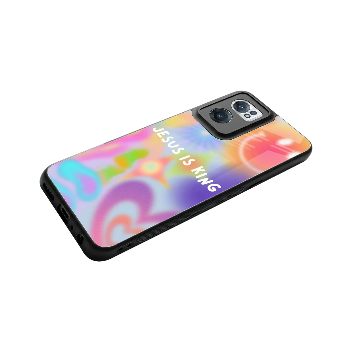 Jesus Is King stylish phone case for oneplus nord ce 2 | glossy glass and slim fit